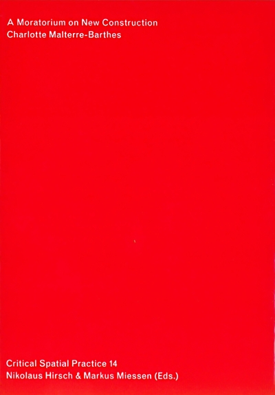 Cover A Moratorium on New Construction